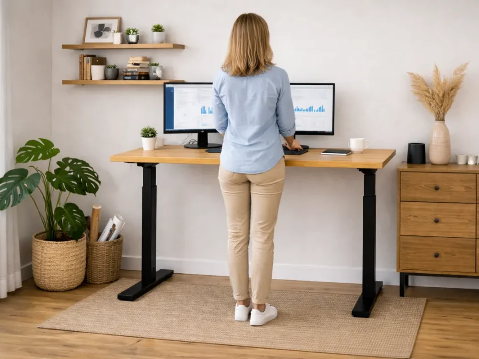 Bureau assis debout pour réduire la sédentarité