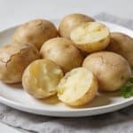 Assiette de pommes de terre vapeur etude nutritionnelle