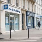 rue de Strasbourg avec plusieurs cabinets medicaux