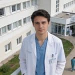 Vue aerienne des hopitaux dAngers avec medecins